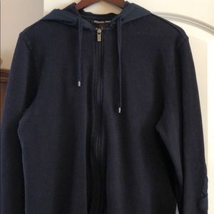 Men’s zip front Michael Kors waffle weave jacket